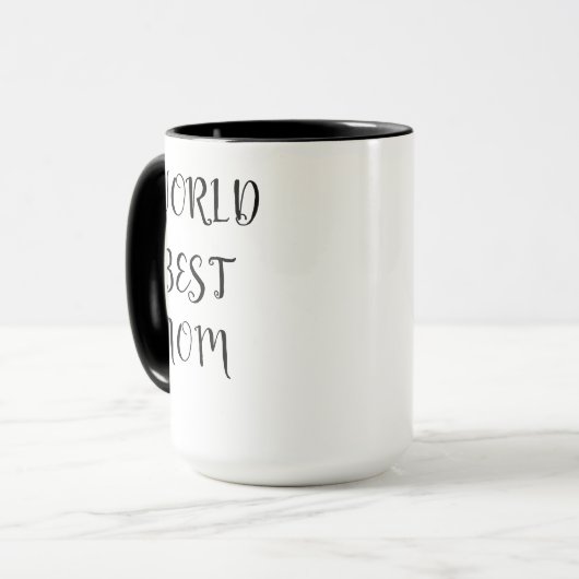 für die beste Mutter der Welt Tasse (Vorderseite Links)