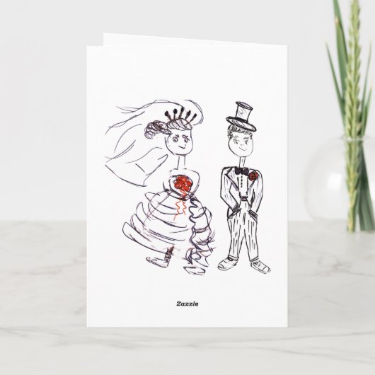 Für die Braut Karte (Rückseite)