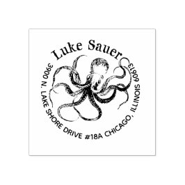 für die Briefmarke der Rücksendeadresse Luke Gummistempel