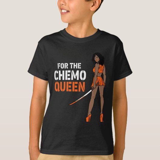 Für die Chemo Königin Leukämie Bewusstsein Melanin T-Shirt (Vorderseite)