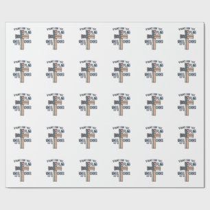 Für die Flagge Patrioten Kreuz Design_1 Geschenkpapier