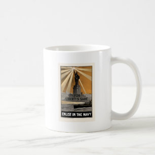 Für die Freiheit: Eintritt in die Marine Kaffeetasse