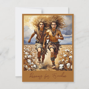 " FÜR DIE FREIHEIT " POSTKARTE