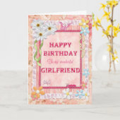 Für die Freundin, Kunsthandwerkskarte Karte (Gelbe Blume)