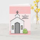 für die Geburtstagskapelle des Lehrers der Sonntag Karte (Gelbe Blume)