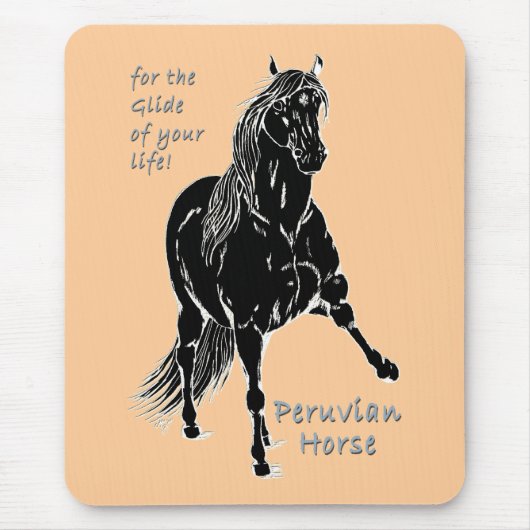 Für die Glide deines Lebens Peruanisches Pferd Mousepad (Vorne)