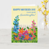 Für die Grandtochter Muttertagsblumengartenkarte Karte (Gelbe Blume)