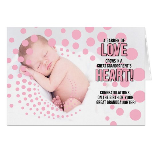 für die Großeltern New Great Grandtochter (Vorderseite (Horizontal))