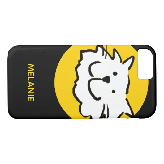 Für die Katze Lover mit lächelndem Katzengesicht Case-Mate iPhone Hülle (Rückseite (Horizontal))