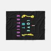 Für die Katze mit Liebe Fleecedecke (Vorderseite (Horizontal))