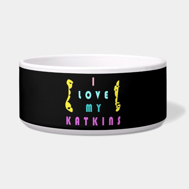 Für die Katze mit Liebe Napf (Vorderseite)