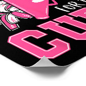 Für die Kur Brustkrebs Bewusstseinsbildung Cheerle Poster (Ecke)