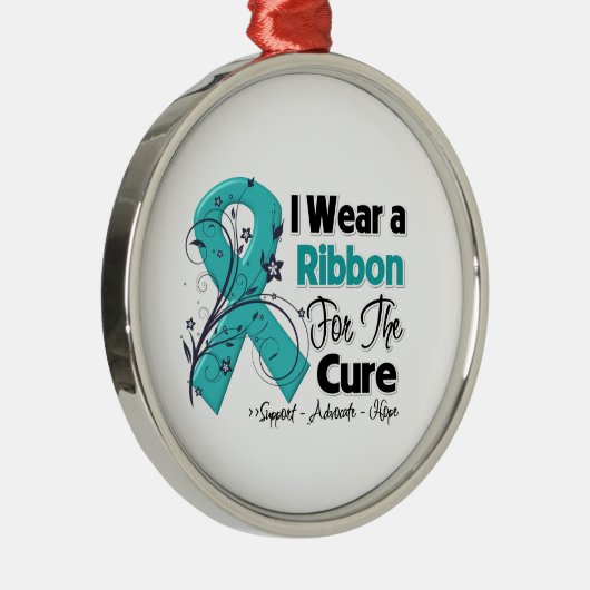 Für die Kur - Ovarialkarzinom Ornament Aus Metall (Rechts)