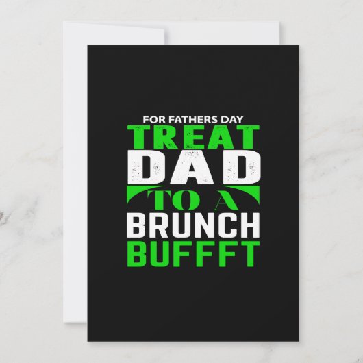für die Leckerei Papa zum Brunch-Buffet Einladung (Vorderseite)
