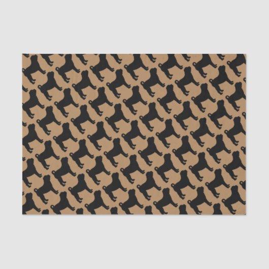 Für die Liebe chinesischer Shar Pei Hunde Seidenpapier (Vorderseite)