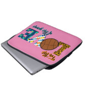 Für die Liebe der Game Basketball Mama Leopard Laptopschutzhülle (Vorne Knopf)