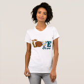 Für die Liebe der Game Basketball Mama Leopard T-Shirt (Vorne ganz)