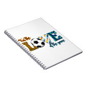 Für die Liebe der Game Soccer Mama Leopard Notizblock (Rechte Seite)