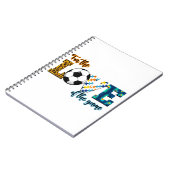 Für die Liebe der Game Soccer Mama Leopard Notizblock (Linke Seite)