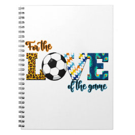 Für die Liebe der Game Soccer Mama Leopard Notizblock