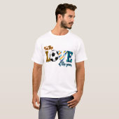 Für die Liebe der Game Soccer Mama Leopard T-Shirt (Vorne ganz)