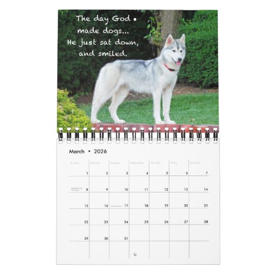 Für die Liebe der Hunde Kalender (Mär 2026)