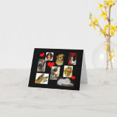 Für die Liebe der Hunde-Karte Karte (Gelbe Blume)