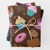 Für die Liebe der Kaffeesammlung Geschenkpapier Set (Beispiel)