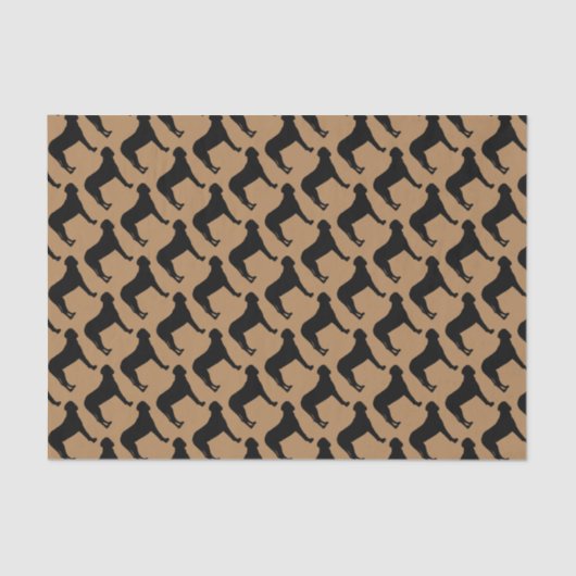 Für die Liebe der Rhodesian Ridgeback Hunde Seidenpapier (Vorderseite)