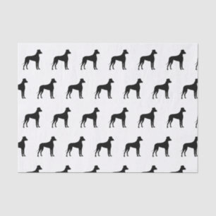 Für die Liebe der Silhouette von großen Hunden Seidenpapier