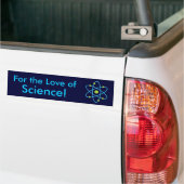 Für die Liebe der Wissenschaft Atom Autoaufkleber (Auf Lkw)