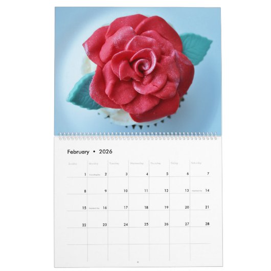 Für die Liebe des Cupcakes-Kalenders Kalender (Feb 2026)