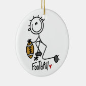 Für die Liebe des Fußballs Keramik Ornament (Rechts)