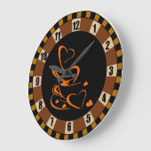 "Für die Liebe des Kaffees" Große Uhr (Winkel)