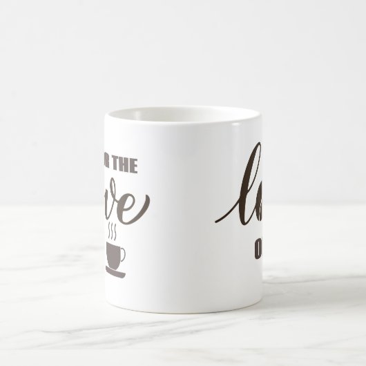 Für die Liebe des Kaffees Kaffeetasse (Mittel)