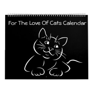 Für die Liebe des Katzen-Kalenders Kalender