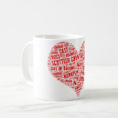 "Für die Liebe des schottischen Land-Tanzes" Tasse (Vorderseite Links)