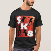 Für die Liebe des Skateboarding T - Shirt (Vorderseite)