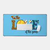 Für die Liebe des Spiel Softball Mama Leopard Schreibtischunterlage (Tastatur & Maus)