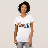 Für die Liebe des Spielfußball-Mama Leopard T-Shirt (Vorne ganz)