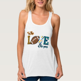 Für die Liebe des Spielfußball-Mama Leopard Tank Top