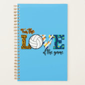 Für die Liebe des Spielvolleyball Mama Leopard Planer (Vorderseite)