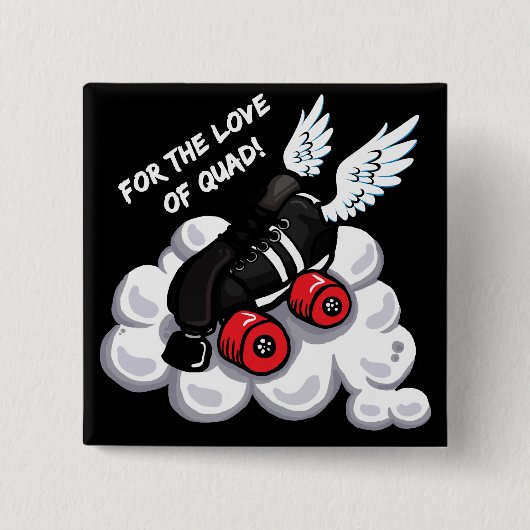 Für die Liebe des Viererkabels Button (Vorderseite)