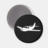 Für die Liebe eines fliegenden einfachen Flugzeugm Magnet (Vorderseite/Rückseite)