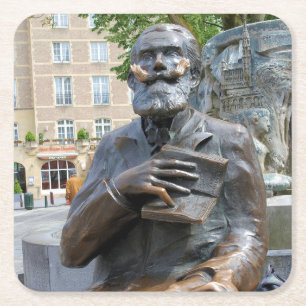 Für die Liebe eines guten Buches - Brüssel, Belgie Rechteckiger Pappuntersetzer