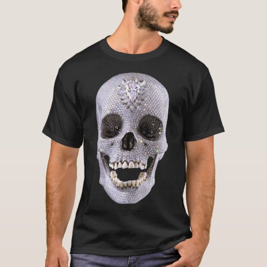 Für die Liebe Gottes Hirst Skull Art Lover Geschen T-Shirt (Vorderseite)