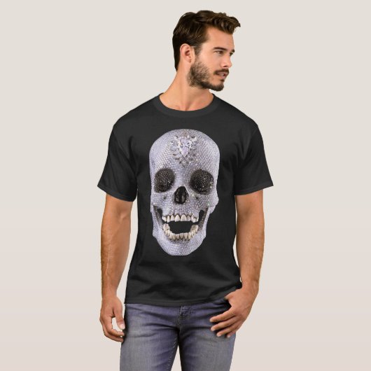 Für die Liebe Gottes Hirst Skull Art Lover Geschen T-Shirt (Vorne ganz)