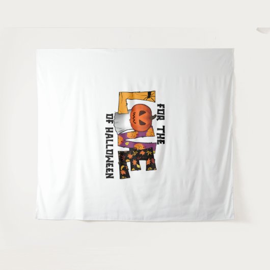 Für die Liebe Halloween Wandteppich (Vorderseite (Horizontal))