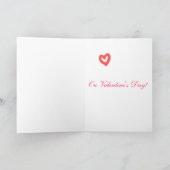 Für die Liebe meines Lebens Feiertagskarte (Innenseite)