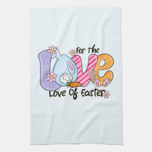Für die Liebe Ostern - Niedliche Bunny & Eggs Geschirrtuch